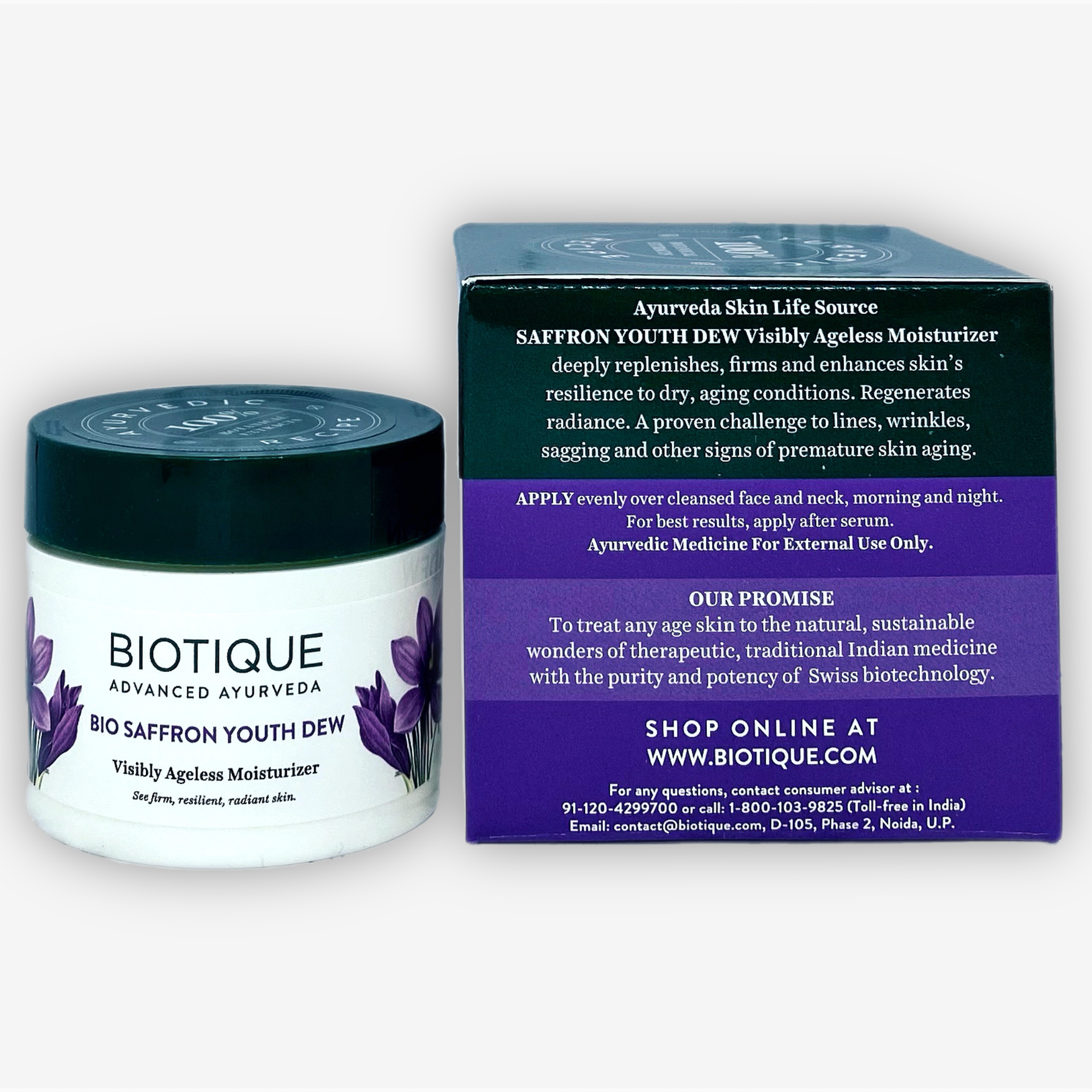 Bio Saffron Youth Dew Anti-Ageing Cream Biotique 50g Bio Saffron Youth Dew Anti-Ageing Cream Biotique 50g